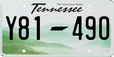 TN license plate Y8149O