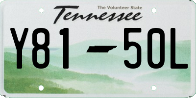 TN license plate Y8150L