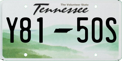 TN license plate Y8150S