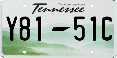 TN license plate Y8151C