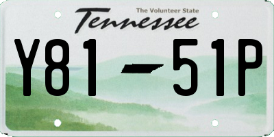 TN license plate Y8151P