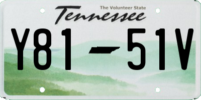 TN license plate Y8151V
