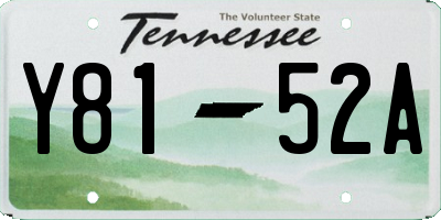 TN license plate Y8152A