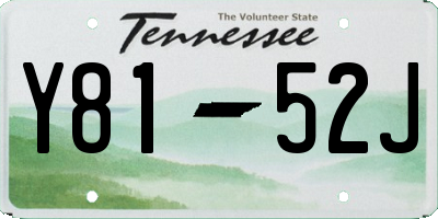 TN license plate Y8152J