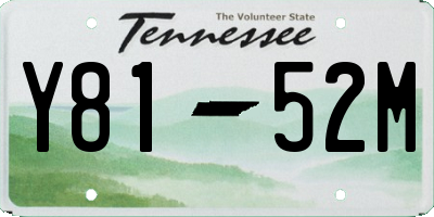 TN license plate Y8152M