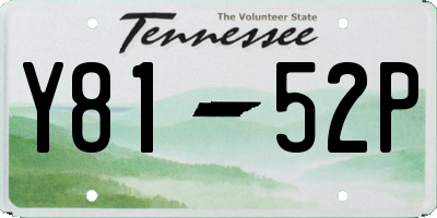 TN license plate Y8152P