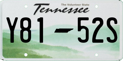 TN license plate Y8152S