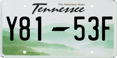TN license plate Y8153F