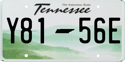 TN license plate Y8156E