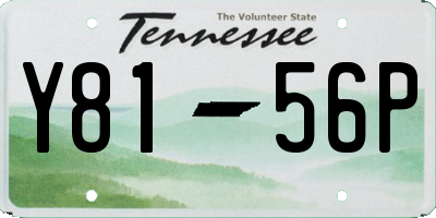 TN license plate Y8156P