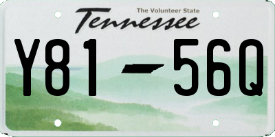 TN license plate Y8156Q
