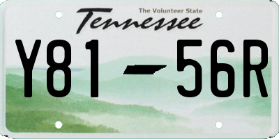 TN license plate Y8156R