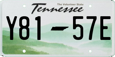 TN license plate Y8157E