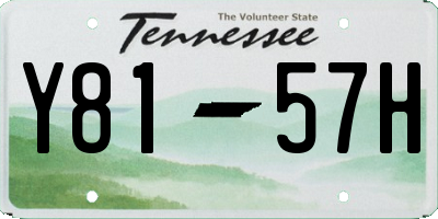 TN license plate Y8157H