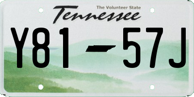 TN license plate Y8157J
