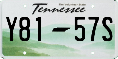 TN license plate Y8157S