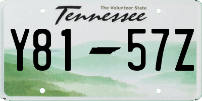 TN license plate Y8157Z