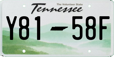 TN license plate Y8158F