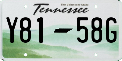 TN license plate Y8158G