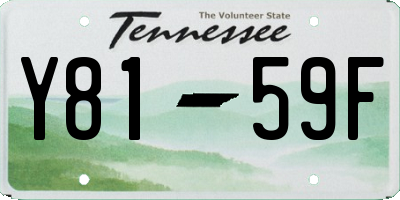 TN license plate Y8159F