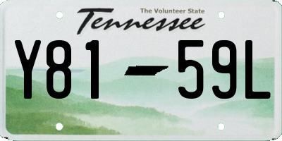 TN license plate Y8159L