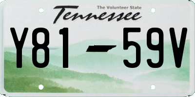 TN license plate Y8159V