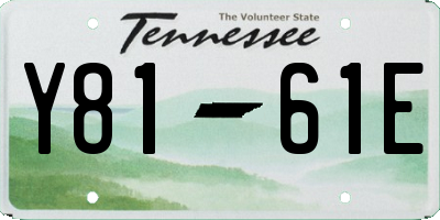 TN license plate Y8161E