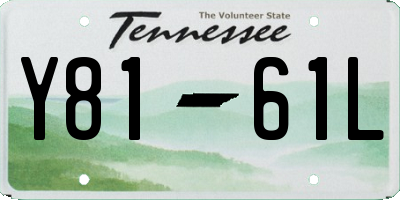 TN license plate Y8161L