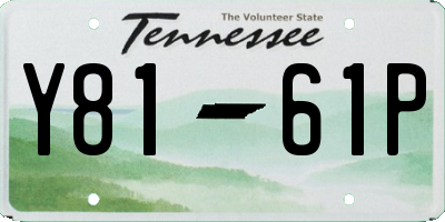 TN license plate Y8161P