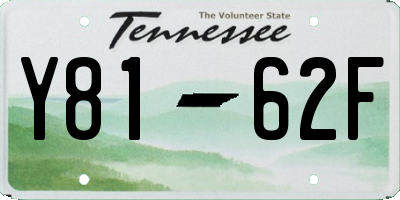 TN license plate Y8162F