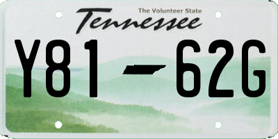 TN license plate Y8162G