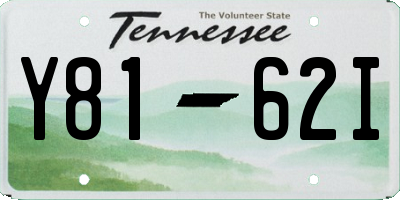 TN license plate Y8162I
