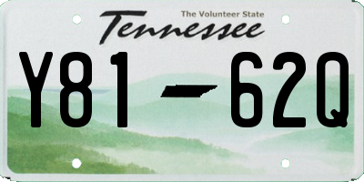 TN license plate Y8162Q