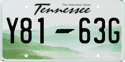 TN license plate Y8163G