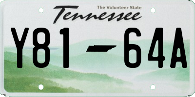 TN license plate Y8164A