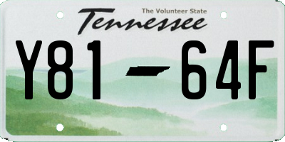 TN license plate Y8164F