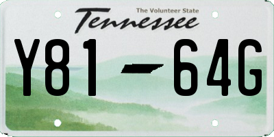 TN license plate Y8164G