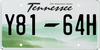 TN license plate Y8164H