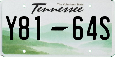TN license plate Y8164S