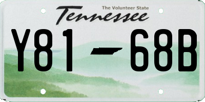 TN license plate Y8168B