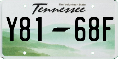 TN license plate Y8168F