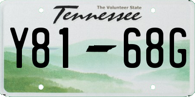 TN license plate Y8168G