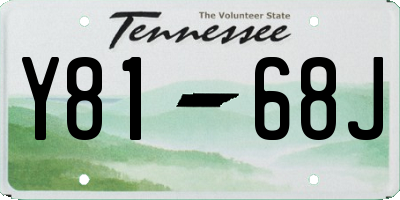 TN license plate Y8168J