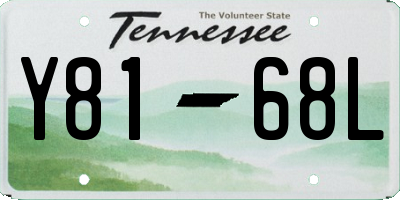 TN license plate Y8168L