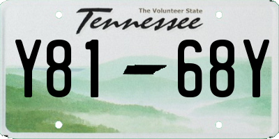 TN license plate Y8168Y