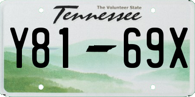 TN license plate Y8169X