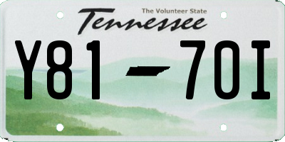 TN license plate Y8170I