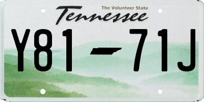 TN license plate Y8171J