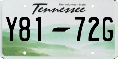 TN license plate Y8172G