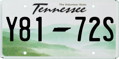 TN license plate Y8172S